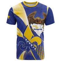 Bosnia and Herzegovina Independence Day T Shirt Zlatni Ljiljan Map With Eagle Proud