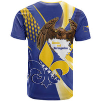 Bosnia and Herzegovina Independence Day T Shirt Zlatni Ljiljan Map With Eagle Proud