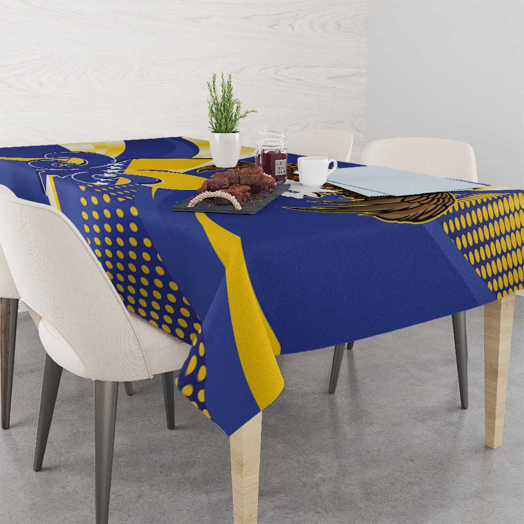 Bosnia and Herzegovina Independence Day Tablecloth Zlatni Ljiljan Map With Eagle Proud