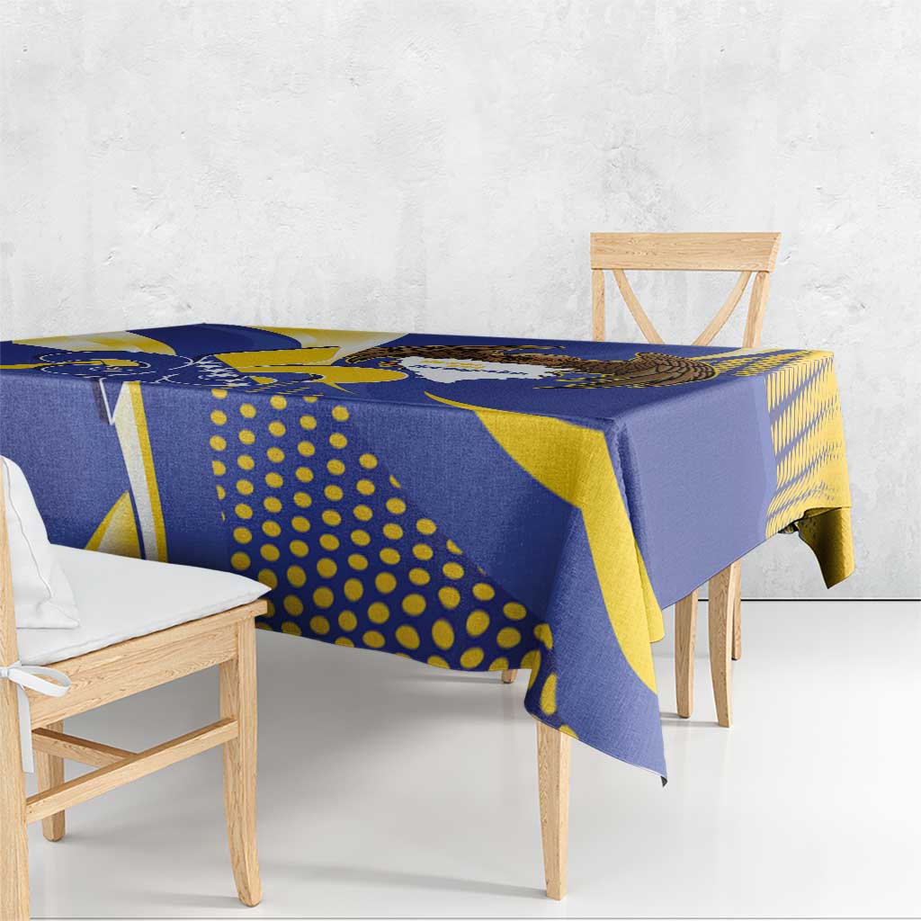Bosnia and Herzegovina Independence Day Tablecloth Zlatni Ljiljan Map With Eagle Proud