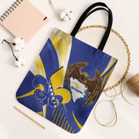 Bosnia and Herzegovina Independence Day Tote Bag Zlatni Ljiljan Map With Eagle Proud