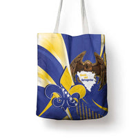 Bosnia and Herzegovina Independence Day Tote Bag Zlatni Ljiljan Map With Eagle Proud
