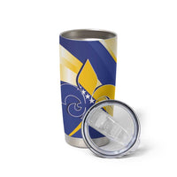 Bosnia and Herzegovina Independence Day Tumbler Cup Zlatni Ljiljan Map With Eagle Proud
