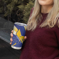 Bosnia and Herzegovina Independence Day Tumbler Cup Zlatni Ljiljan Map With Eagle Proud
