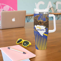 Bosnia and Herzegovina Independence Day Tumbler With Handle Zlatni Ljiljan Map With Eagle Proud