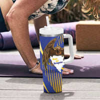 Bosnia and Herzegovina Independence Day Tumbler With Handle Zlatni Ljiljan Map With Eagle Proud