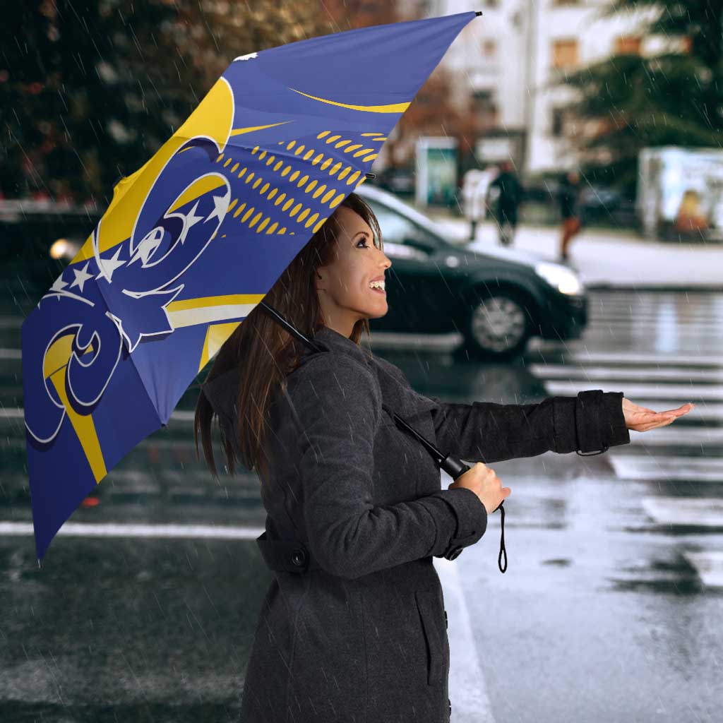 Bosnia and Herzegovina Independence Day Umbrella Zlatni Ljiljan Map With Eagle Proud