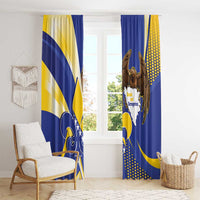 Bosnia and Herzegovina Independence Day Window Curtain Zlatni Ljiljan Map With Eagle Proud