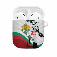 Bulgaria Liberation Day AirPods Case Happy 3rd March Shipka Monument Curve Flag