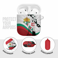 Bulgaria Liberation Day AirPods Case Happy 3rd March Shipka Monument Curve Flag