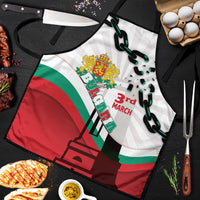 Bulgaria Liberation Day Apron Happy 3rd March Shipka Monument Curve Flag