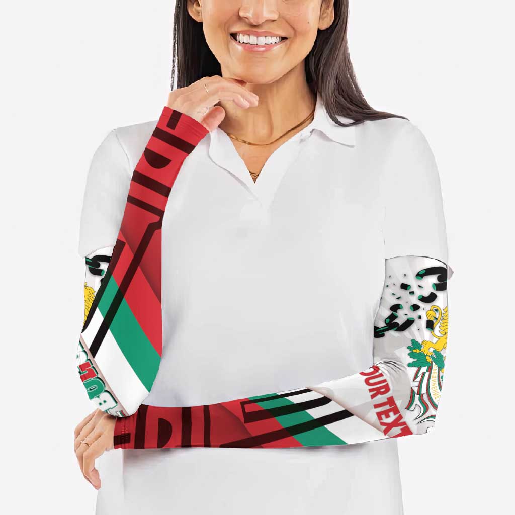 Personalized Bulgaria Liberation Day Arm Sleeves Happy 3rd March Shipka Monument Curve Flag