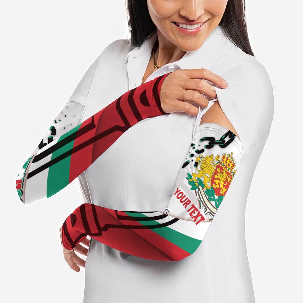 Personalized Bulgaria Liberation Day Arm Sleeves Happy 3rd March Shipka Monument Curve Flag