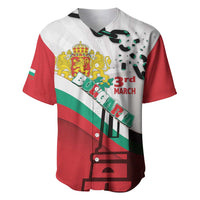 Personalized Bulgaria Liberation Day Baseball Jersey Happy 3rd March Shipka Monument Curve Flag