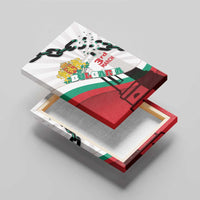 Bulgaria Liberation Day Canvas Wall Art Happy 3rd March Shipka Monument Curve Flag