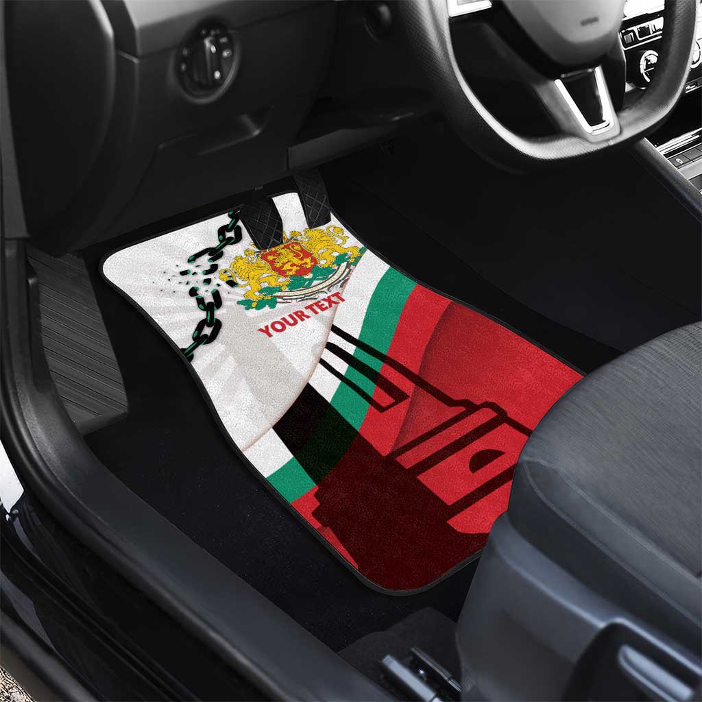 Personalized Bulgaria Liberation Day Car Mats Happy 3rd March Shipka Monument Curve Flag