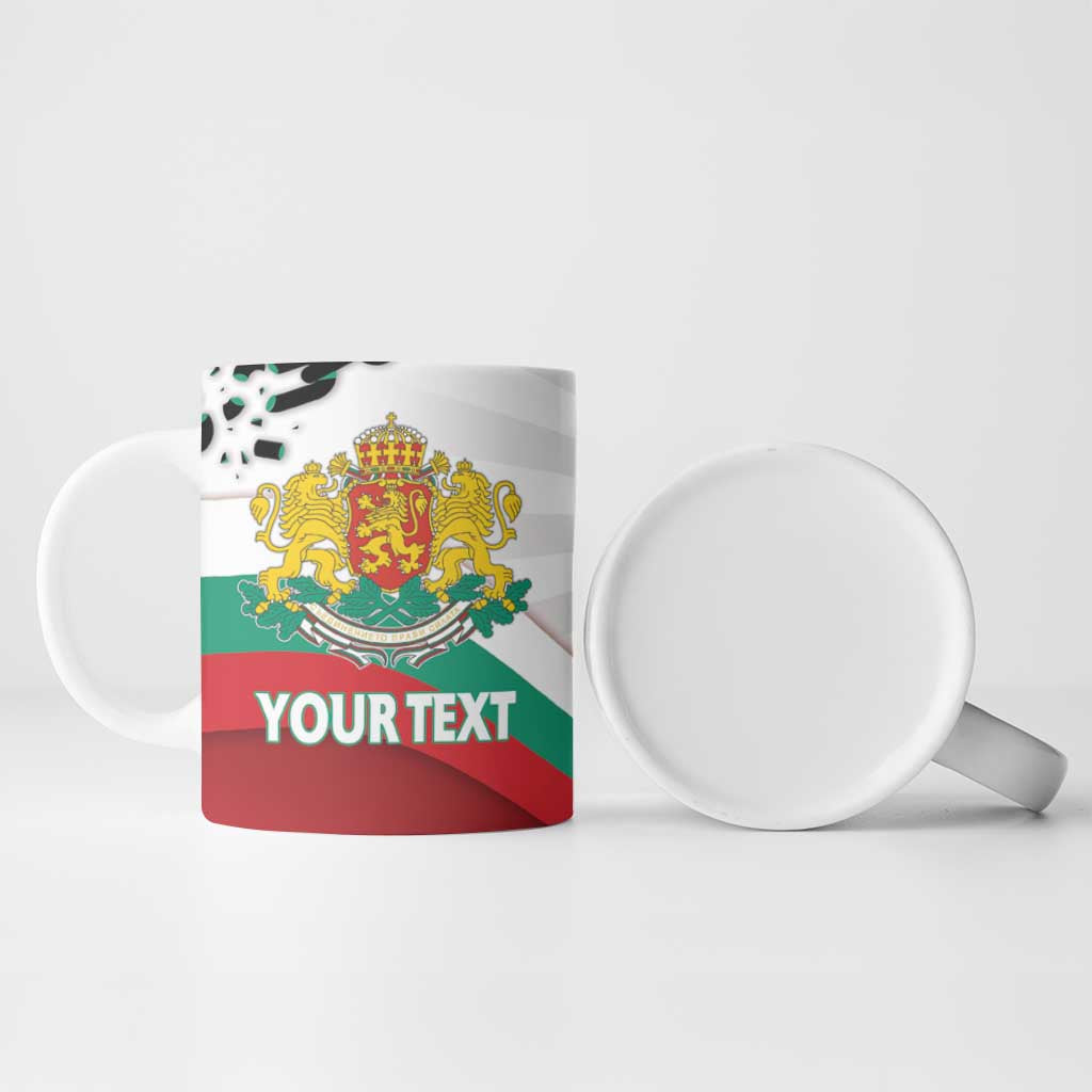 Personalized Bulgaria Liberation Day Ceramic Mug Happy 3rd March Shipka Monument Curve Flag