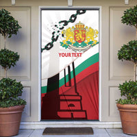 Personalized Bulgaria Liberation Day Door Cover Happy 3rd March Shipka Monument Curve Flag