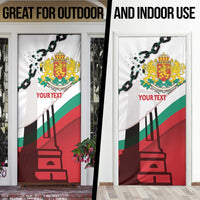 Personalized Bulgaria Liberation Day Door Cover Happy 3rd March Shipka Monument Curve Flag