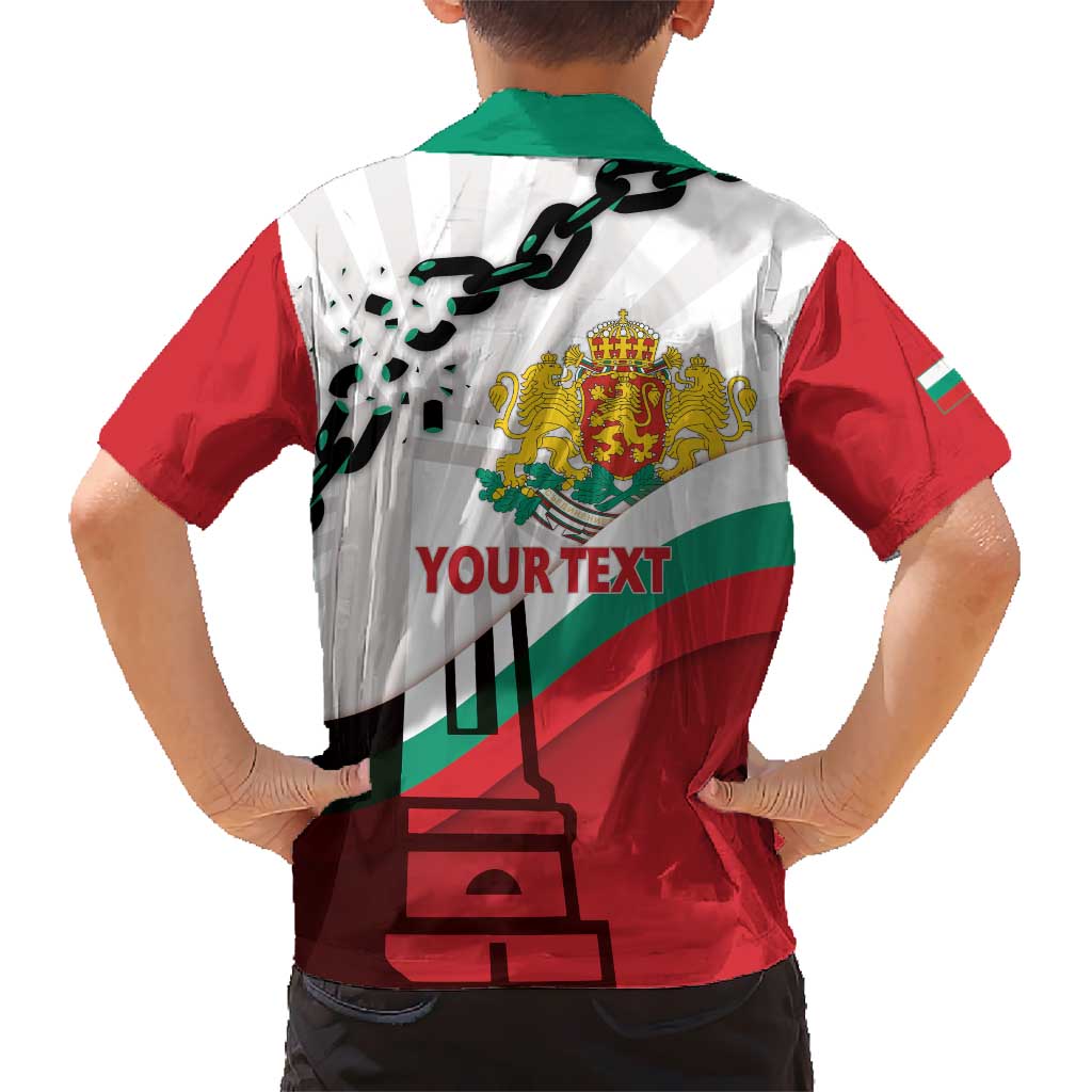 Personalized Bulgaria Liberation Day Family Matching Off The Shoulder Long Sleeve Dress and Hawaiian Shirt Happy 3rd March Shipka Monument Curve Flag