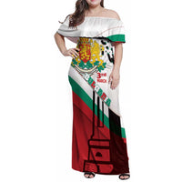 Personalized Bulgaria Liberation Day Family Matching Off Shoulder Maxi Dress and Hawaiian Shirt Happy 3rd March Shipka Monument Curve Flag