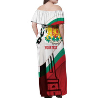 Personalized Bulgaria Liberation Day Family Matching Off Shoulder Maxi Dress and Hawaiian Shirt Happy 3rd March Shipka Monument Curve Flag