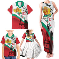 Personalized Bulgaria Liberation Day Family Matching Tank Maxi Dress and Hawaiian Shirt Happy 3rd March Shipka Monument Curve Flag