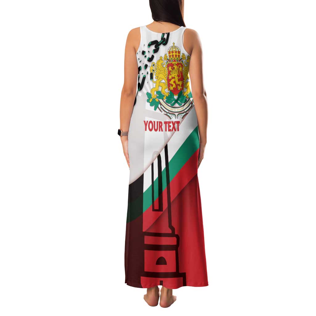 Personalized Bulgaria Liberation Day Family Matching Tank Maxi Dress and Hawaiian Shirt Happy 3rd March Shipka Monument Curve Flag
