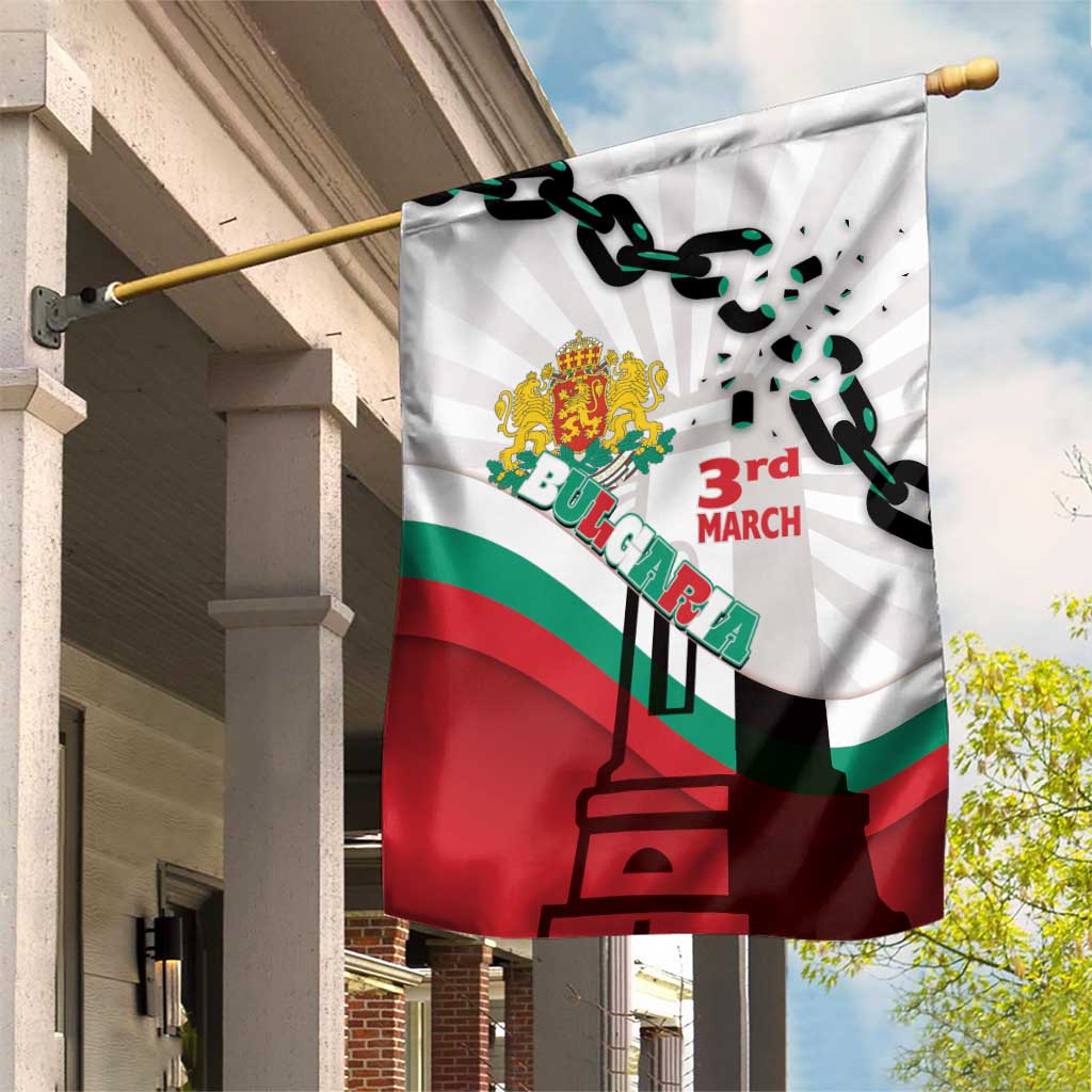 Bulgaria Liberation Day Garden Flag Happy 3rd March Shipka Monument Curve Flag