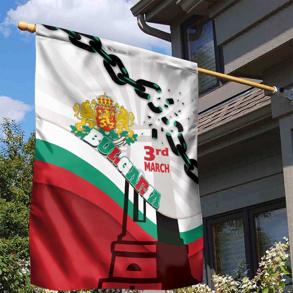 Bulgaria Liberation Day Garden Flag Happy 3rd March Shipka Monument Curve Flag