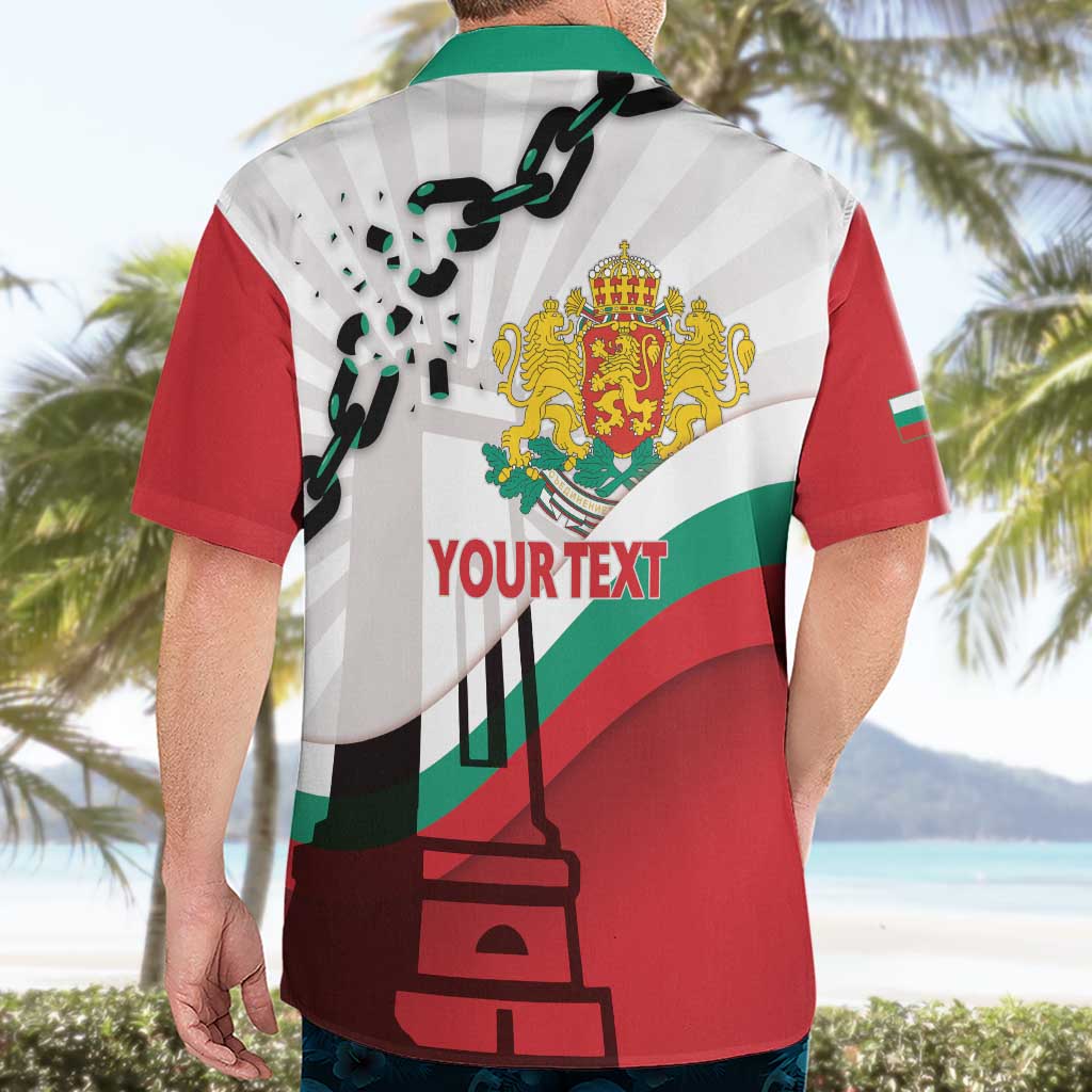 Personalized Bulgaria Liberation Day Hawaiian Shirt Happy 3rd March Shipka Monument Curve Flag