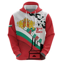 Personalized Bulgaria Liberation Day Hoodie Happy 3rd March Shipka Monument Curve Flag