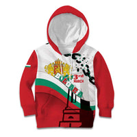 Personalized Bulgaria Liberation Day Kid Hoodie Happy 3rd March Shipka Monument Curve Flag