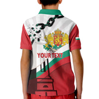 Personalized Bulgaria Liberation Day Kid Polo Shirt Happy 3rd March Shipka Monument Curve Flag