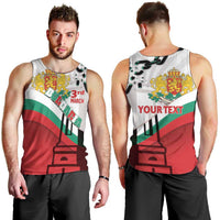 Personalized Bulgaria Liberation Day Men Tank Top Happy 3rd March Shipka Monument Curve Flag
