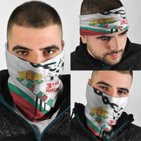 Bulgaria Liberation Day Neck Gaiter Happy 3rd March Shipka Monument Curve Flag