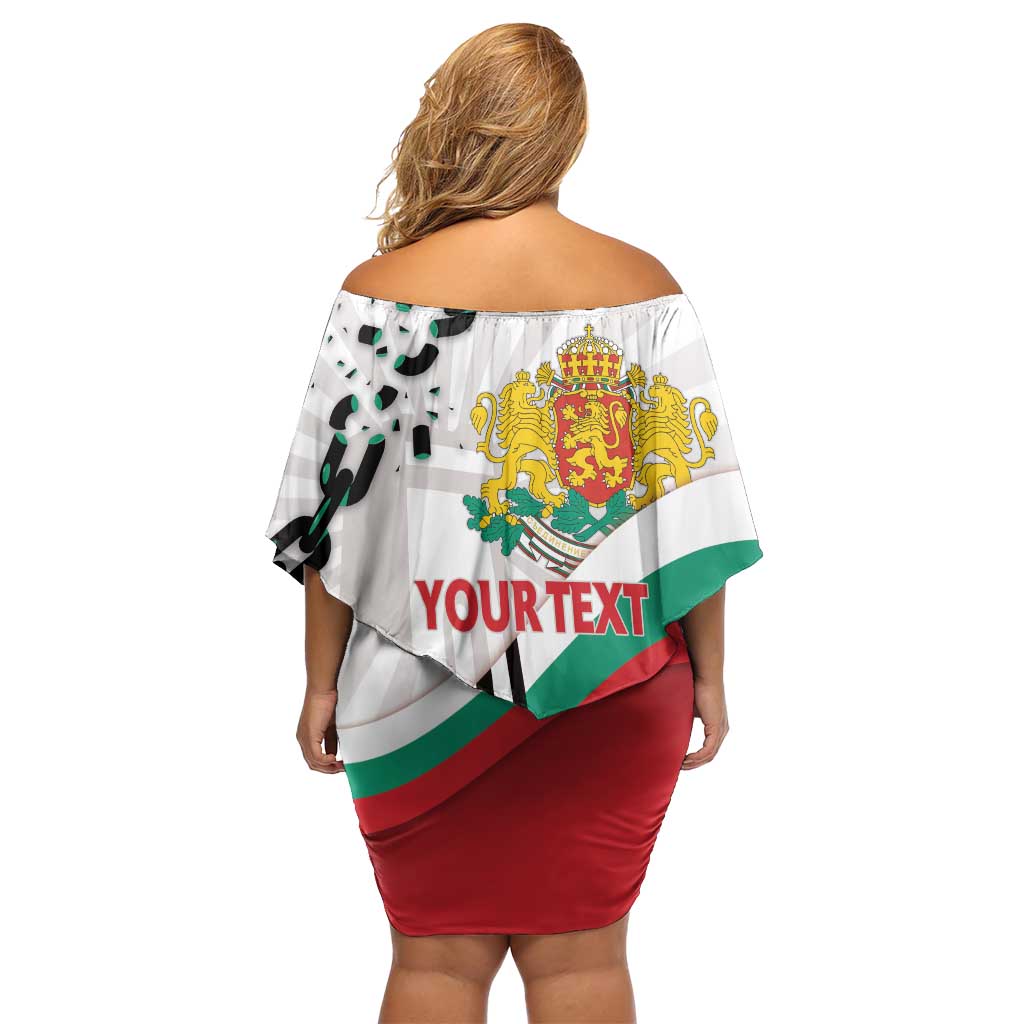 Personalized Bulgaria Liberation Day Off Shoulder Short Dress Happy 3rd March Shipka Monument Curve Flag