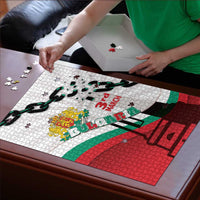 Bulgaria Liberation Day Puzzle Happy 3rd March Shipka Monument Curve Flag