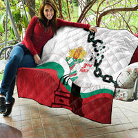 Bulgaria Liberation Day Quilt Happy 3rd March Shipka Monument Curve Flag
