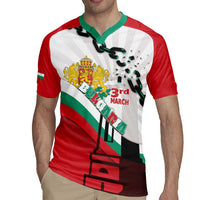 Personalized Bulgaria Liberation Day Rugby Jersey Happy 3rd March Shipka Monument Curve Flag