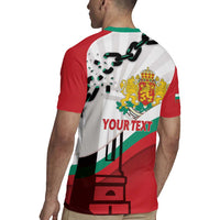 Personalized Bulgaria Liberation Day Rugby Jersey Happy 3rd March Shipka Monument Curve Flag
