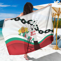 Bulgaria Liberation Day Sarong Happy 3rd March Shipka Monument Curve Flag