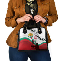 Bulgaria Liberation Day Shoulder Handbag Happy 3rd March Shipka Monument Curve Flag