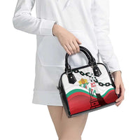 Bulgaria Liberation Day Shoulder Handbag Happy 3rd March Shipka Monument Curve Flag