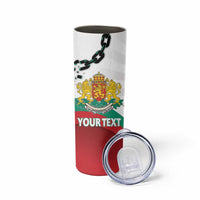 Personalized Bulgaria Liberation Day Skinny Tumbler Happy 3rd March Shipka Monument Curve Flag