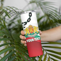 Personalized Bulgaria Liberation Day Skinny Tumbler Happy 3rd March Shipka Monument Curve Flag