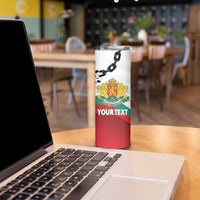 Personalized Bulgaria Liberation Day Skinny Tumbler Happy 3rd March Shipka Monument Curve Flag