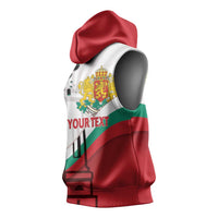 Personalized Bulgaria Liberation Day Sleeveless Hoodie Happy 3rd March Shipka Monument Curve Flag