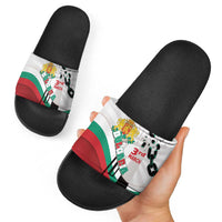 Bulgaria Liberation Day Slide Sandals Happy 3rd March Shipka Monument Curve Flag