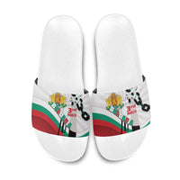 Bulgaria Liberation Day Slide Sandals Happy 3rd March Shipka Monument Curve Flag